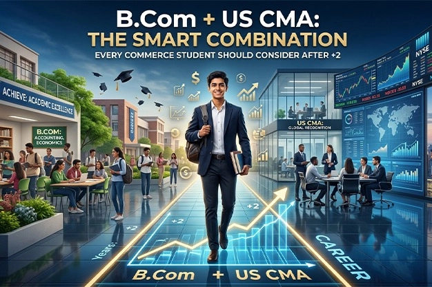 B.Com + US CMA
